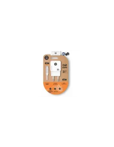 Cargador de Pared Tech One Tech TEC2221/ 1xUSB Tipo-C + Cable USB Tipo-C/ 20W/ Blanco