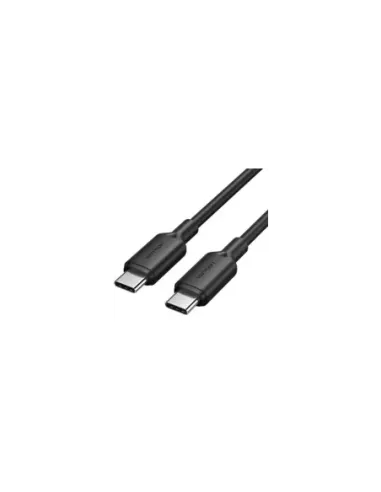 Cable USB 2.0 Tipo-C 3A Vention TRCBH/ USB Tipo-C Macho - USB Tipo-C Macho/ Hasta 60W/ 480Mbps/ 2m/ Negro
