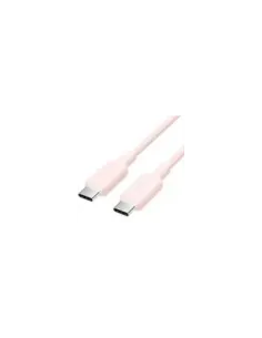 Cable USB 2.0 Tipo-C 3A Vention TRCPH/ USB Tipo-C Macho - USB Tipo-C Macho/ Hasta 60W/ 480Mbps/ 2m/ Rosa
