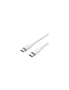Cable USB 2.0 Tipo-C 3A Vention TRCWH/ USB Tipo-C Macho - USB Tipo-C Macho/ Hasta 60W/ 480Mbps/ 2m/ Blanco