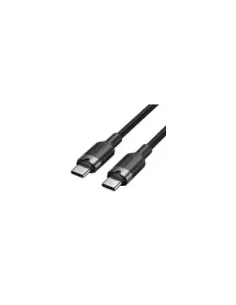 Cable USB 2.0 Tipo-C 3A Vention TRDBF/ USB Tipo-C Macho - USB Tipo-C Macho/ Hasta 60W/ 480Mbps/ 1m/ Negro