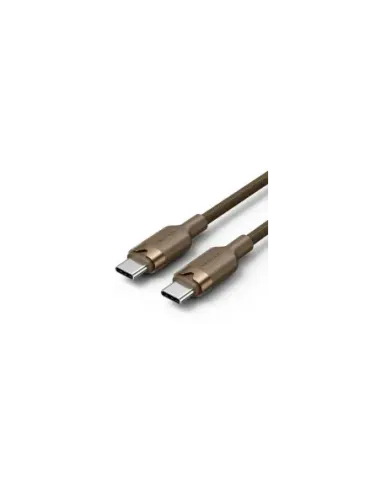Cable USB 2.0 Tipo-C 3A Vention TRDJF/ USB Tipo-C Macho - USB Tipo-C Macho/ Hasta 60W/ 480Mbps/ 1m/ Oro Desierto