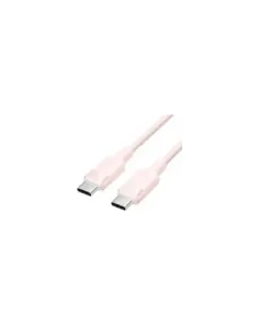 Cable USB 2.0 Tipo-C 3A Vention TRDPF/ USB Tipo-C Macho - USB Tipo-C Macho/ Hasta 60W/ 480Mbps/ 1m/ Rosa