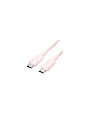 Cable USB 2.0 Tipo-C 3A Vention TRDPF/ USB Tipo-C Macho - USB Tipo-C Macho/ Hasta 60W/ 480Mbps/ 1m/ Rosa