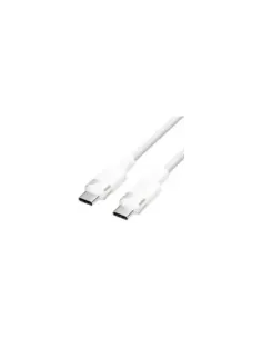 Cable USB 2.0 Tipo-C 3A Vention TRDWF/ USB Tipo-C Macho - USB Tipo-C Macho/ Hasta 60W/ 480Mbps/ 1m/ Blanco