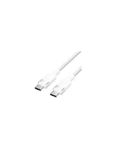 Cable USB 2.0 Tipo-C 3A Vention TRDWF/ USB Tipo-C Macho - USB Tipo-C Macho/ Hasta 60W/ 480Mbps/ 1m/ Blanco