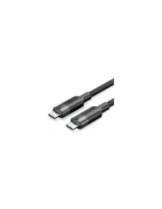 Cable USB 3.2 Tipo-C 5A Vention TRGBD/ USB Tipo-C Macho - USB Tipo-C Macho/ Hasta 100W/ 10Gbps/ 50cm/ Negro