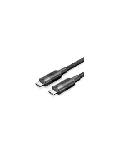 Cable USB 3.2 Tipo-C 5A Vention TRGBF/ USB Tipo-C Macho - USB Tipo-C Macho/ Hasta 100W/ 10Gbps/ 1m/ Negro