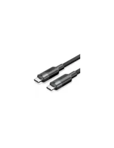 Cable USB 3.2 Tipo-C 5A Vention TRGBH/ USB Tipo-C Macho - USB Tipo-C Macho/ Hasta 100W/ 10Gbps/ 2m/ Negro