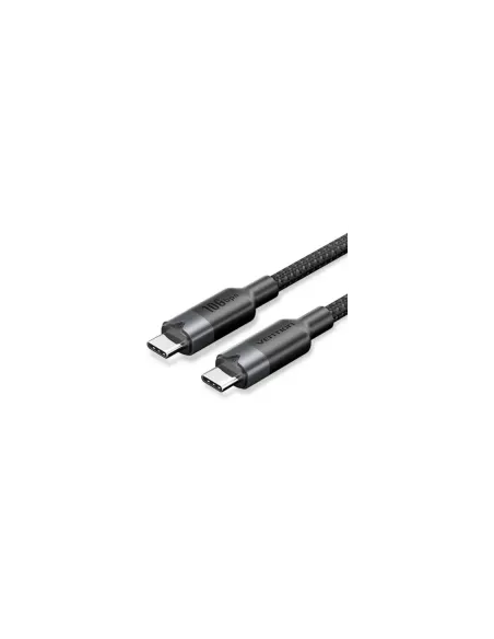 Cable USB 3.2 Tipo-C 5A Vention TRGBH/ USB Tipo-C Macho - USB Tipo-C Macho/ Hasta 100W/ 10Gbps/ 2m/ Negro