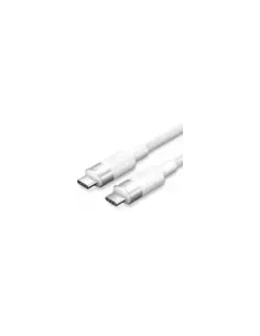 Cable USB 3.2 Tipo-C 5A Vention TRGWD/ USB Tipo-C Macho - USB Tipo-C Macho/ Hasta 100W/ 10Gbps/ 50cm/ Blanco