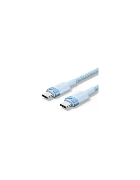 Cable USB 2.0 Tipo-C 5A Vention TRISF/ USB Tipo-C Macho - USB Tipo-C Macho/ Hasta 240W/ 480Mbps/ 1m/ Azul