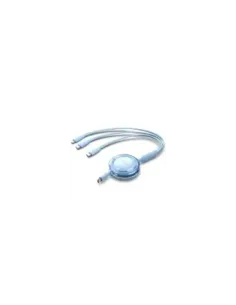 Cable USB Tipo-C 2.0 5A Vention TRJSBE/ USB Tipo-C Macho - 3x USB Tipo-C Macho/ Hasta 100W/ 480Mbps/ 1.1m/ Azul