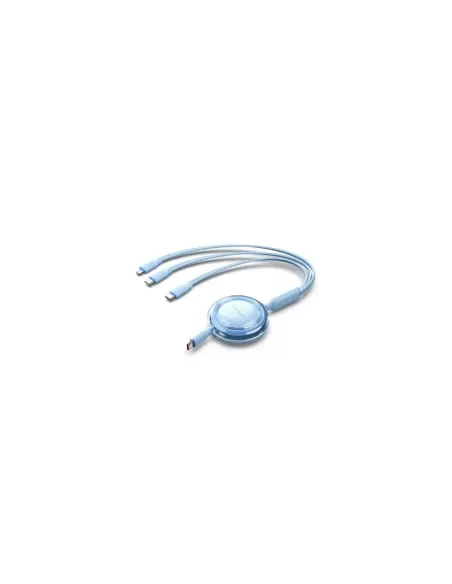 Cable USB Tipo-C 2.0 5A Vention TRJSBE/ USB Tipo-C Macho - 3x USB Tipo-C Macho/ Hasta 100W/ 480Mbps/ 1.1m/ Azul