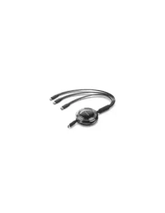 Cable USB Tipo-C 2.0 5A Vention TRKBBE/ USB Tipo-C Macho - 3x USB Tipo-C Macho/ Hasta 100W/ 480Mbps/ 1.1m/ Negro