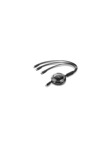 Cable USB Tipo-C 2.0 5A Vention TRKBBE/ USB Tipo-C Macho - 3x USB Tipo-C Macho/ Hasta 100W/ 480Mbps/ 1.1m/ Negro