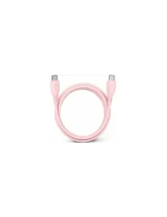 Cable USB 2.0 Tipo-C Vention TRVPF/ USB Tipo-C Macho - USB Tipo-C Macho/ Hasta 60W/ 480Mbps/ 1m/ Rosa