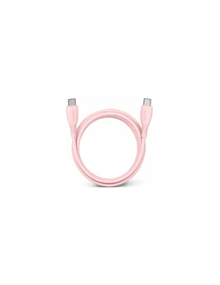 Cable USB 2.0 Tipo-C Vention TRVPF/ USB Tipo-C Macho - USB Tipo-C Macho/ Hasta 60W/ 480Mbps/ 1m/ Rosa