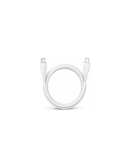 Cable USB 2.0 Tipo-C Vention TRWWH/ USB Tipo-C Macho - USB Tipo-C Macho/ Hasta 100W/ 480Mbps/ 2m/ Blanco