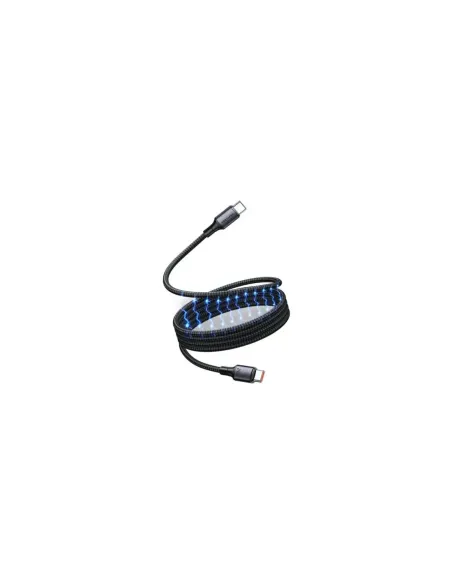 Cable Magnético USB 2.0 Tipo-C 5A Vention TSABG/ USB Tipo-C Macho - USB Tipo-C Macho/ Hasta 240W/ 480Mbps/ 1.5m/ Negro
