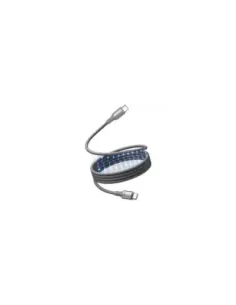 Cable Magnético USB 2.0 Tipo-C 5A Vention TSAJF/ USB Tipo-C Macho - USB Tipo-C Macho/ Hasta 240W/ 480Mbps/ 1m/ Titanio