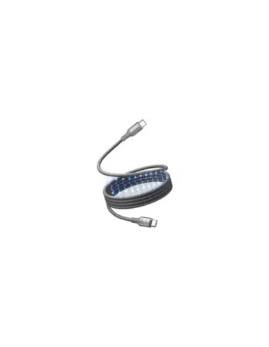 Cable Magnético USB 2.0 Tipo-C 5A Vention TSAJF/ USB Tipo-C Macho - USB Tipo-C Macho/ Hasta 240W/ 480Mbps/ 1m/ Titanio