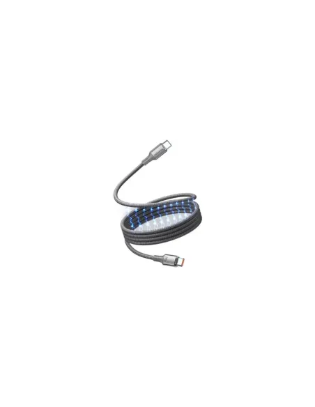 Cable Magnético USB 2.0 Tipo-C 5A Vention TSAJG/ USB Tipo-C Macho - USB Tipo-C Macho/ Hasta 240W/ 480Mbps/ 1.5m/ Titanio
