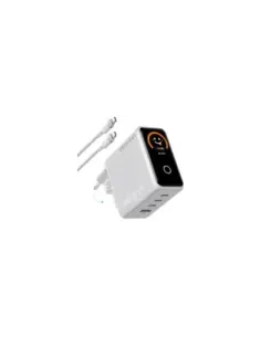 Cargador de Pared GaN Vention TZ-FCOI0-EU/ 3xUSB Tipo-C + Cable USB Tipo-C/ 1xUSB/ 140W