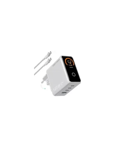 Cargador de Pared GaN Vention TZ-FCOI0-EU/ 3xUSB Tipo-C + Cable USB Tipo-C/ 1xUSB/ 140W