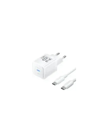 Cargador de Pared GaN Vention TZ-FEPW0-EU-01/ 1xUSB Tipo-C + Cable USB Tipo-C/ 20W