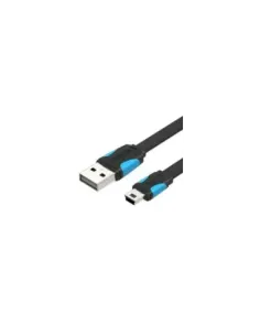 Cable USB 2.0 Vention VAS-A14-B050/ MiniUSB Macho - USB Macho/ 480Mbps/ 50cm/ Azul y Negro
