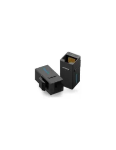 Adaptador Conector RJ45 VDD-B07-B Cat5e UTP/ RJ45 Hembra - RJ45 Hembra/ Negro