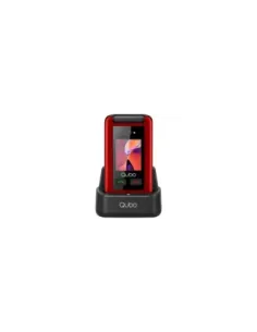 Teléfono Móvil Qubo X-247RDC 4G para Personas Mayores/ Rojo
