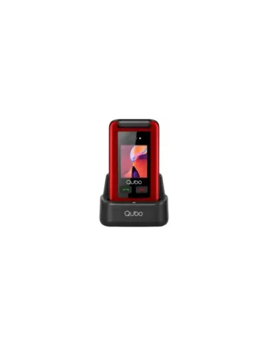 Teléfono Móvil Qubo X-247RDC 4G para Personas Mayores/ Rojo