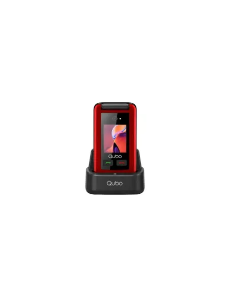 Teléfono Móvil Qubo X-247RDC 4G para Personas Mayores/ Rojo