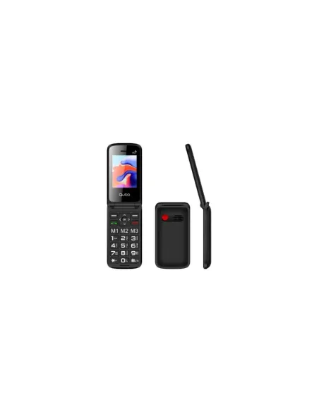 Teléfono Móvil Qubo X-247 4G para Personas Mayores/ Negro