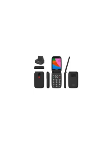 Teléfono Móvil Qubo X-340CB 4G para Personas Mayores/ Negro