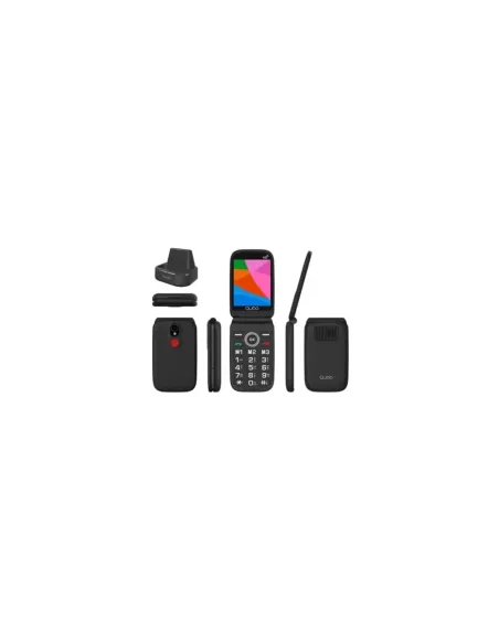 Teléfono Móvil Qubo X-340CB 4G para Personas Mayores/ Negro
