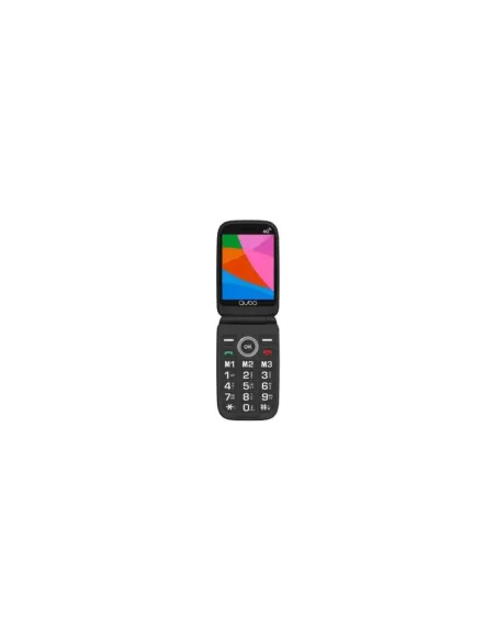 Teléfono Móvil Qubo X-D340 4G para Personas Mayores/ Negro