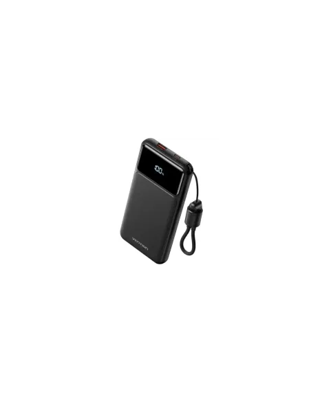 Powerbank 10000mAh Vention XGYB0-39-TY/ 22.5W/ Negro/ Incluye Cable USB Tipo-C