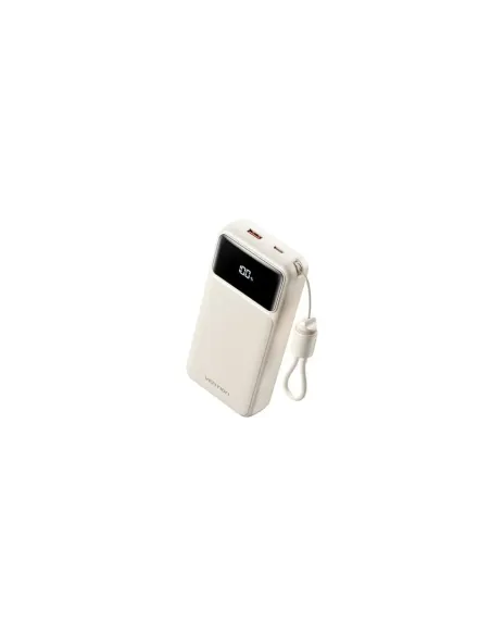 Powerbank 20000mAh Vention XGYW0-40-TY/ 22.5W/ Blanca/ Incluye Cable USB Tipo-C