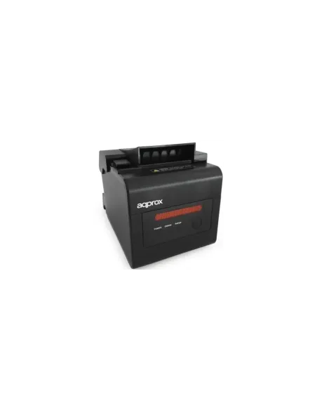 Impresora de Tickets Approx appPOS80ALARM/ Térmica/ Ancho papel 58 y 80mm/ USB-RS232-LAN-RJ11/ Negra
