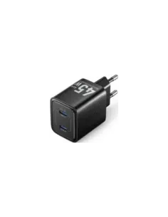 Cargador de Pared GaN Vention FEFB0-EU/ 2xUSB Tipo-C/ 45W