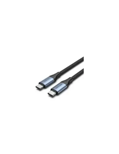 Cable USB 4.0 Tipo-C 5A Vention TAVHF/ USB Tipo-C Macho - USB Tipo-C Macho/ Hasta 240W/ 40Gbps/ 1m/ Gris