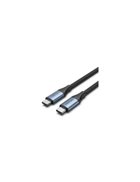 Cable USB 4.0 Tipo-C 5A Vention TAVHF/ USB Tipo-C Macho - USB Tipo-C Macho/ Hasta 240W/ 40Gbps/ 1m/ Gris