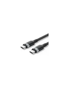 Cable USB 2.0 Tipo-C 5A Vention TRIBF/ USB Tipo-C Macho - USB Tipo-C Macho/ Hasta 240W/ 480Mbps/ 1m/ Negro