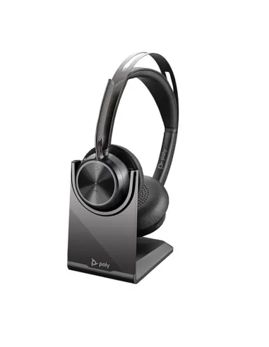 POLY Auriculares Poly Voyager Focus 2 USB-C con soporte de carga