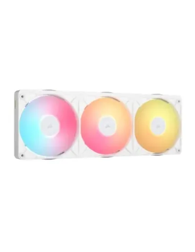 Ventilador caja corsair icue link rx360 ii unified frame rgb 3x 120mm blanco