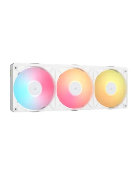 Ventilador caja corsair icue link rx360 ii unified frame rgb 3x 120mm blanco