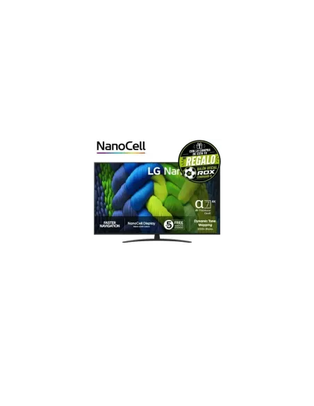 Televisor LG NanoCell AI NANO82 50NANO82A6B 50"/ Ultra HD 4K/ Smart TV/ WiFi